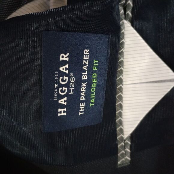 🆕🔥Haggar H26 The Park Tailored-Fit Blazer - Dark Navy - Picture 7 of 7